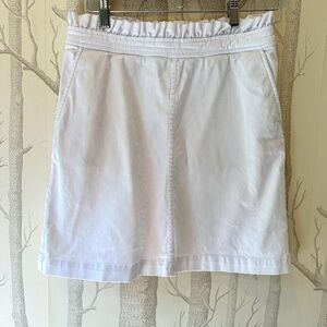 Draper James Ruffled Waist White Skirt- Size 6